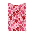thumbnail image 1 of Valentine Heart Fuzzy Blanket Pink Love Heart Throw Blanket Watercolor Soft Cozy Flannel Blanket for Party Home Bed Sofa Couch Chair, 39.4x51.2in, 1 of 6