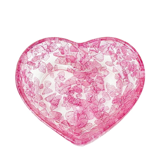 Valentine Heart Shaped Bowl, Valentine Decor Bowl,Jewelry Plate Dish for Rings, Keys, for Home Anniversary Wedding, Home Desktop Decorative Plate