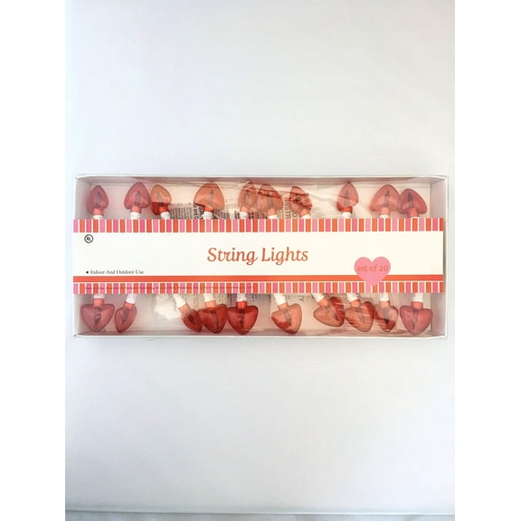 Valentine Heart Shaped String Lights