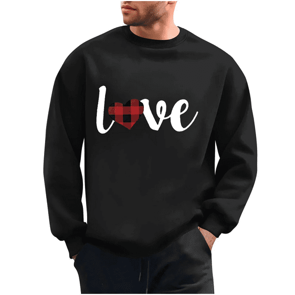 Valentine Heart Sweatshirt for Men – Valentine’s Day Gift for Boyfriend