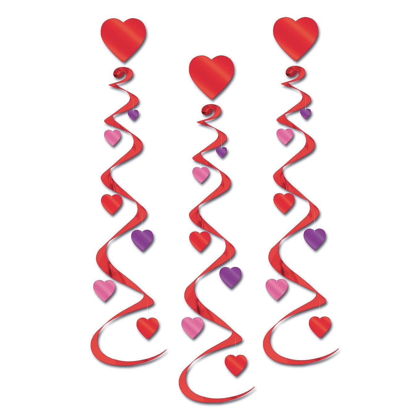 Valentine Heart Whirls Pk/18 (6 Pks 3)