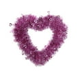 thumbnail image 1 of Valentine Heart Wreaths for Front Door, 11.8 Inch Valentines Day Decorations with Heart Tinsel Foil Love Hanging Gift for Anniversary Wedding Party Wall Window Mantel Decor, 1 of 4