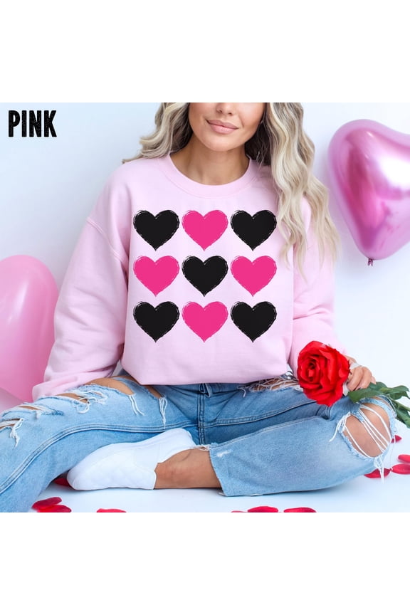 Valentine Hearts T-Shirt, Aesthetic T-Shirt, Happy Valentines Day T-Shirt, Soft Girl T-Shi
