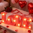 thumbnail image 1 of Valentine Home Decor Lighted LOVE Sign Ornament Valentine Mantel Decor, Valentine's Day Desk Decorations, Valentines Decorations for Bedroom(1PCS), 1 of 6