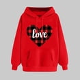 thumbnail image 1 of Valentine Hoodie Women, Love Hoodies for Women, Long Sleeve Hoodie Women's Valentines Printed Hoodie Pullover Tops Long Sleeved Comfortable Sweatshirts, 1 of 5