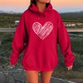thumbnail image 1 of Valentine Hoodies for Women Long Sleeve Shirts Spring Clothes 2026 Outfits Crewneck Heart Printed Sweatshirts Fashion Clothing, 1 of 3