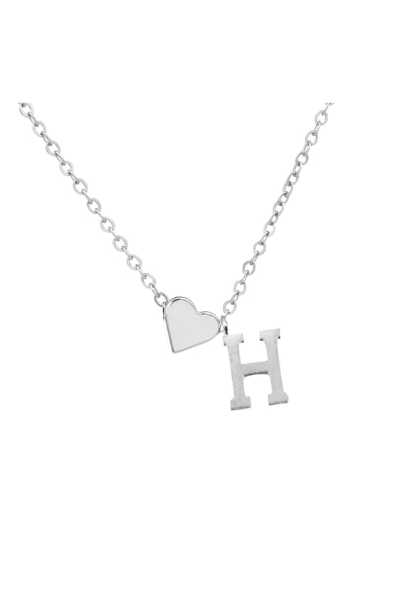 Valentine Jewelry Initial Heart Necklace Heart Letter Necklace Personalized Monogram Necklace 1 Pc Necklace Birthday Valentines Day Jewelry Gifts Teen Girlfriend Wife Mom Preteen Tween Her Ideas