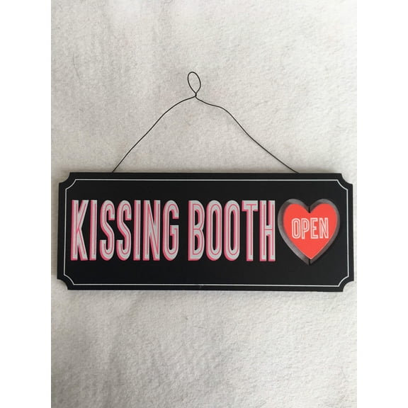 Open Close Signage Booth Kissing Booth Sign