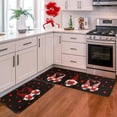 thumbnail image 1 of Valentine Kitchen Rug Set of 2 Kitchen Floor Mats Non-Slip Backing Valentines Day Gnomes Kitchen Mat Washable Seasonal Holiday Wedding Doormat Runner Rug 17"x47.2"+17"x30", 1 of 6
