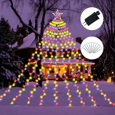Valentine LED Lights , 8 Modes Christmas String Lights Waterfall Fairy Tree Lights Indoor Outdoor Decor