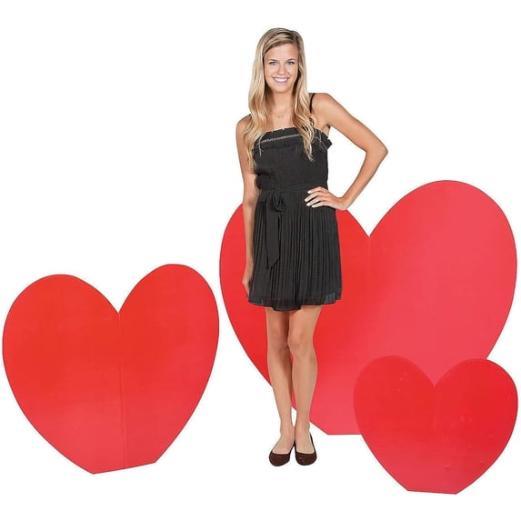 Valentine Large Stand Up - Party Decor - 3 Pieces