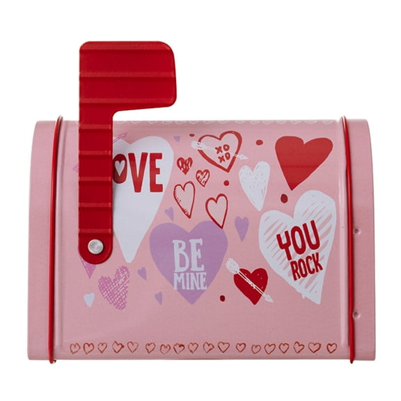 Valentine Mailbox Valentine Ornament toy Mailbox Play Mailbox Valentine'S Boxes for Kids Valentine'S Day Greeting Card Exchange Gifts Cookie Candy Storage Classroom Party Gift