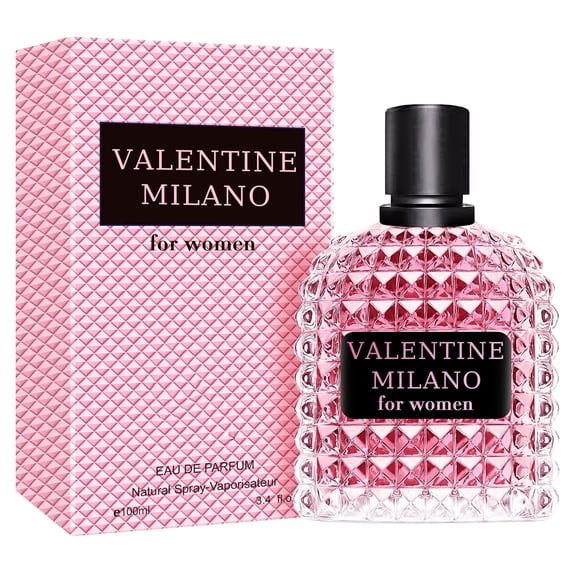 Valentine Milano Women Perfume 100ml Eau de Parfum Spray with Vanilla,Jasmine&Bergamot Notes Long Lasting Cologne for Daily Use