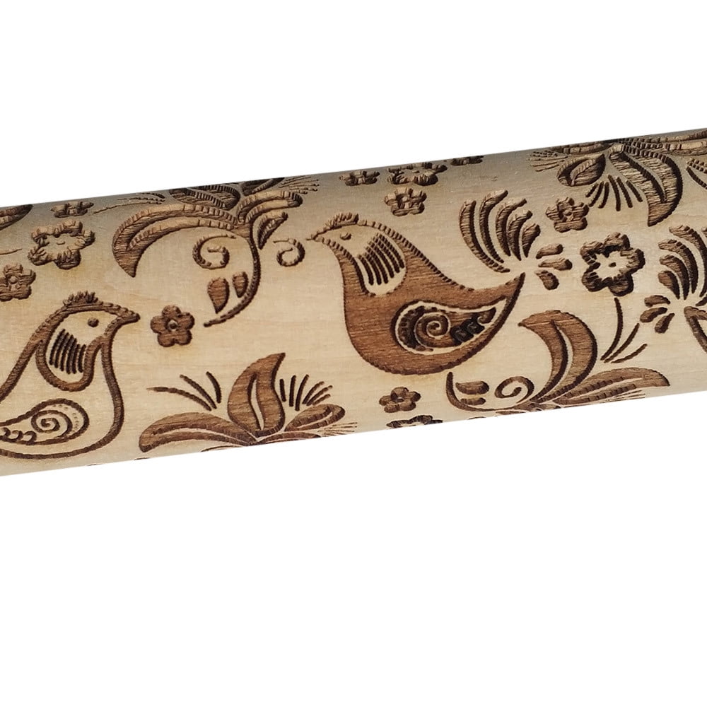 Valentine Mini Rolling Pin Mini Pie Crust Croissant Dough Wooden Cookie