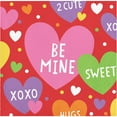 thumbnail image 1 of Valentine Party Candy Hearts 16 Ct Beverage Cocktail Napkins, 1 of 1