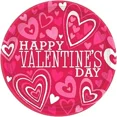 thumbnail image 1 of Valentine Party Red Hearts Holiday Valentine'S Day Party 7" Paper Dessert Plates, 1 of 1