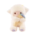 thumbnail image 1 of Valentine Plush Lamb Stuffed Animal 10 Inch Blue Flower Bouquet Valentines Day Gift for Girlfriend Single Pack, 1 of 5