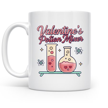 Valentine Potion Design - Couples & Lab Lovers - 11 oz Ceramic Coffee Mug