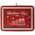 thumbnail image 1 of Valentine Red Truck Love Heart Dish Drying Mat 16x18 Inch Happy Valentine''s Day Drying Mat for Kitchen Counter Microfiber Dish Drainer Mats Absorbent Dish Rack Pad for Home Coffee Bar Sinks, 1 of 6