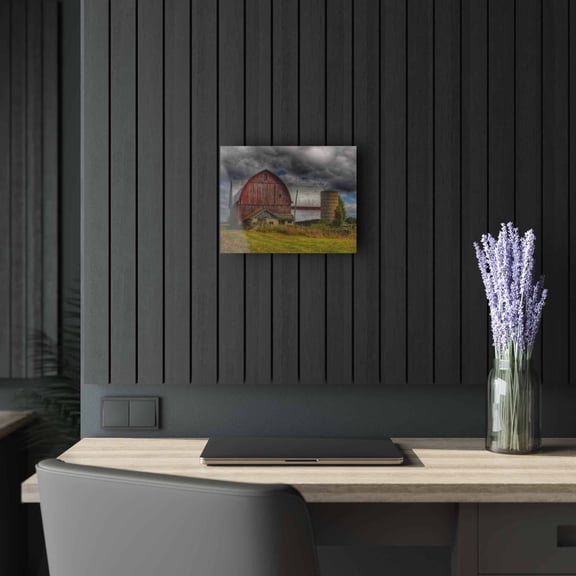 U R There Photography Valentine Road Red I Rustic Farmhouse Acrylic Wall Print