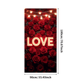 thumbnail image 1 of Valentine Roses Love Backdrop Romantic Decorative Banner Party Celebration Wedding Background Anniversary Event Photography Props, 1 of 7