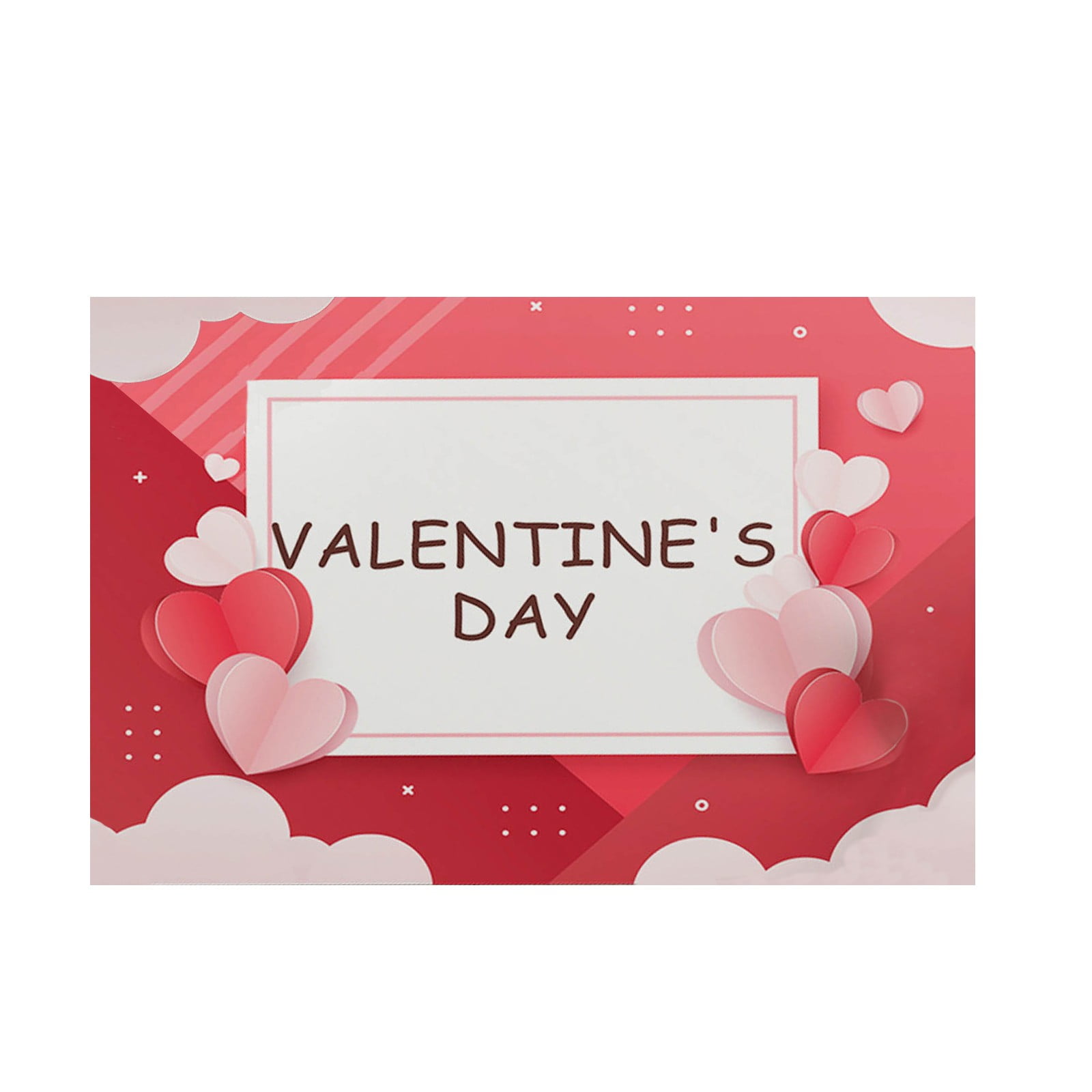 Valentine' Rubber Mat Oval Table Kitchen Mats Setting for 4 Dining