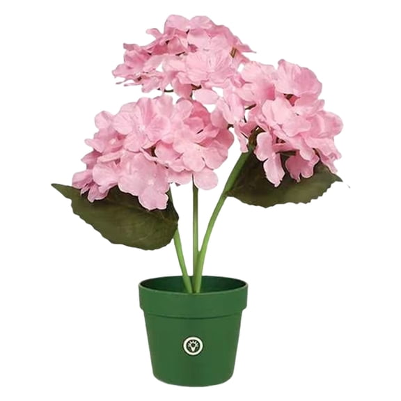 Valentine'S Day Artificial Hydrangea Ambient Light， Artificial Hydrangea Led Flower Pot Lighted Decor for Wedding Christmas Home Decor Battery Operated Night Light for Women