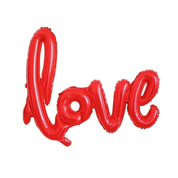Valentine'S Day Balloon Decoration,Love Letter Foil Balloons,Romantic Wedding Proposal Love Decorations,Anniversary & Valentine’S Day Party Decor,Valentine Weddings Celebration Wedding Decor(Red)