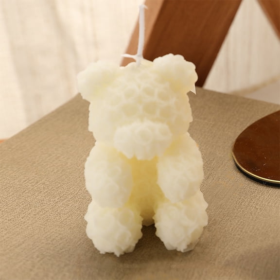 Valentine'S Day Bear Candle Bulk Rose Bear Candles Romantic Gifts For Valentine'S Day Proposal Birthday Guests Bridesmaid Girlfriend