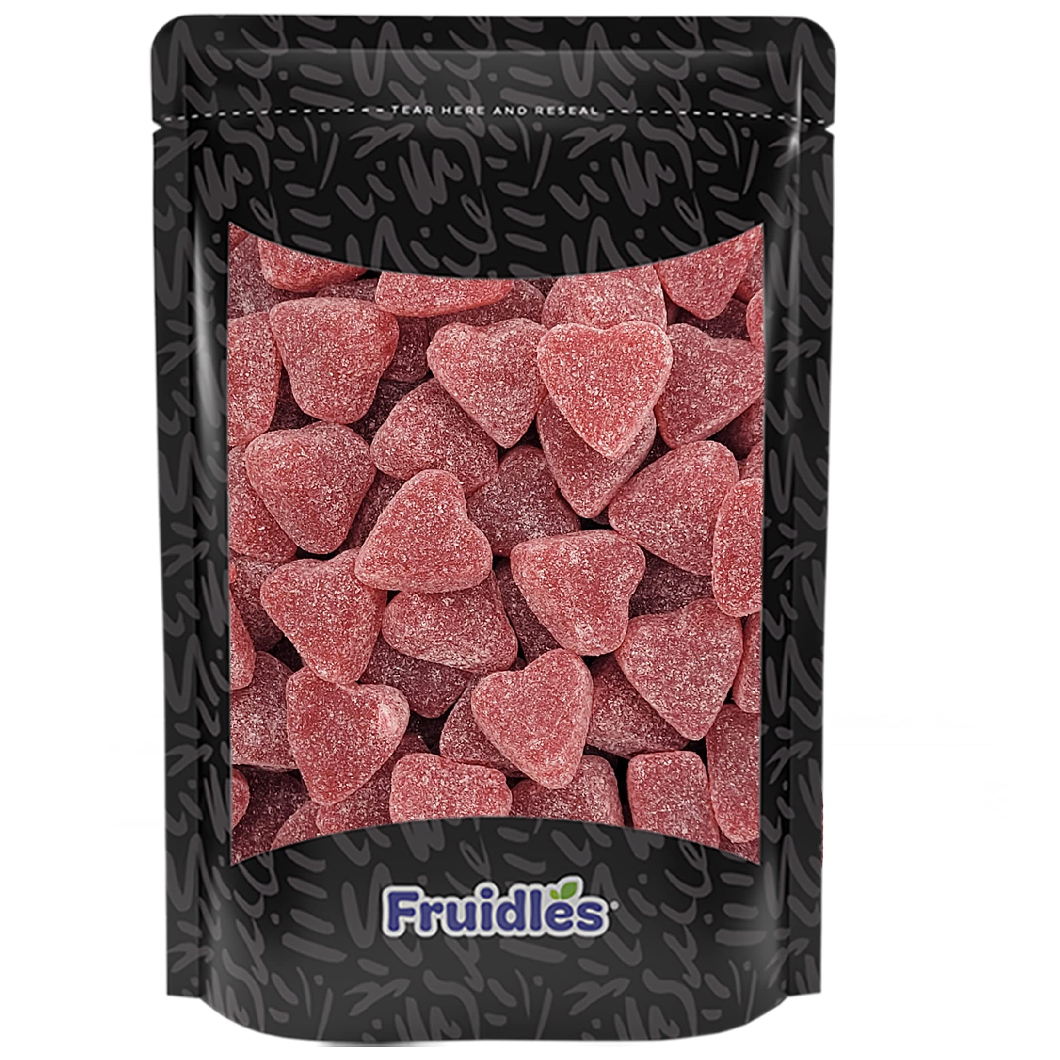 Valentine,S Day Coated Cinnamon Jelly Hearts, Delicious Gummy Candy