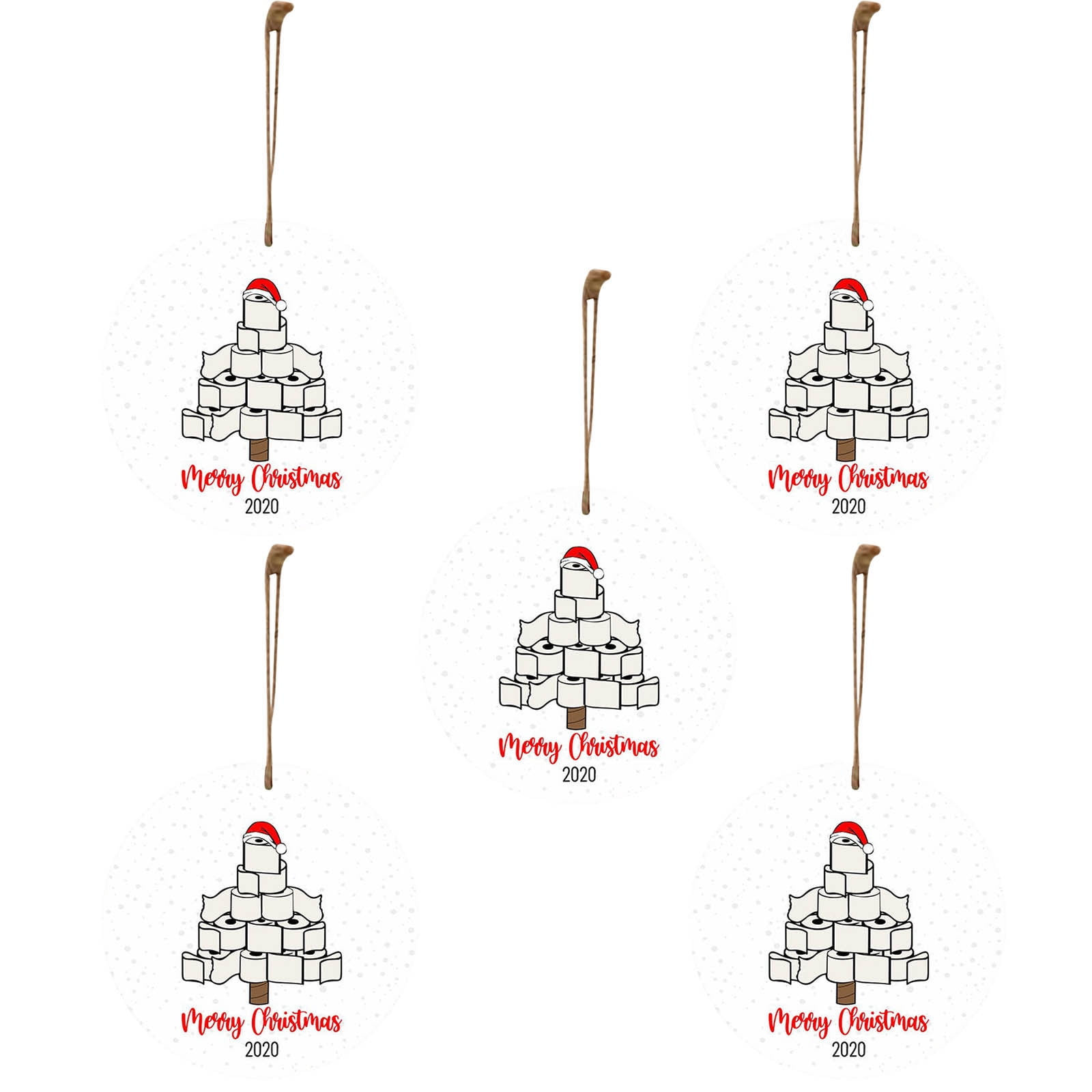 Valentine'S Day Decorations Vintage 5PCS 2020 Ornament Merry Christmas