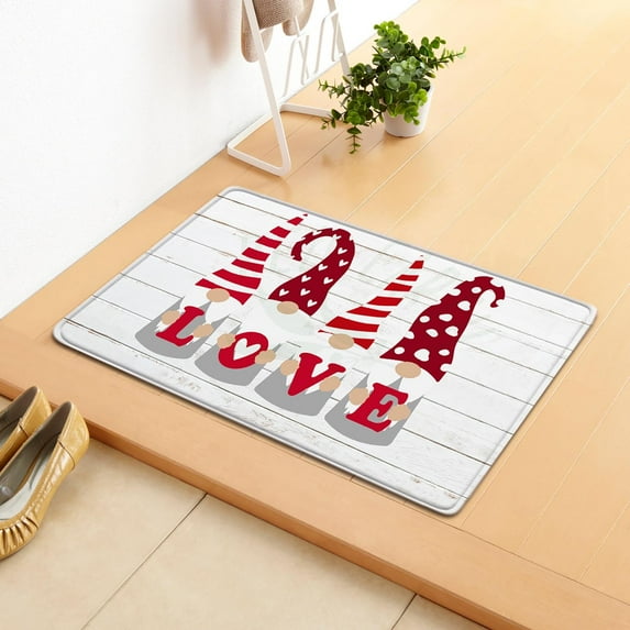 Valentine'S Day Door Mat,Happy Valentine'S Day Decorative Doormat Indoor Outdoor Entrance Bathroom Mat,Valentine'S Day Decorations