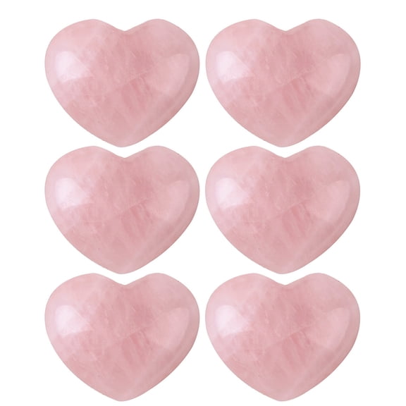 Supvox Natural Pink Crystal Heart Shape Decor for Healing and Meditation
