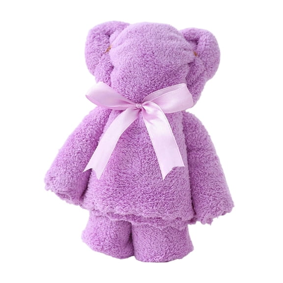 Valentine'S Day Hand Towels,Valentines Towels,Valentine’s Day Tea Towels - Heart/Bow Print, Highly Absorbent Lint-Free Drying Cloths for Face/Cooking/Baking, Machine Washable(Purple)