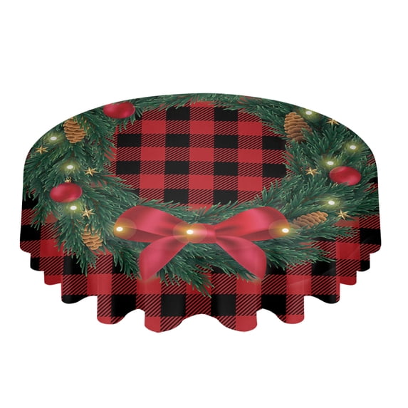 Valentine'S Day Heart Leopard Print Wood Grain Round Tablecloth Waterproof Wedding Banquet Table Cover Dining Decor Tablecloth