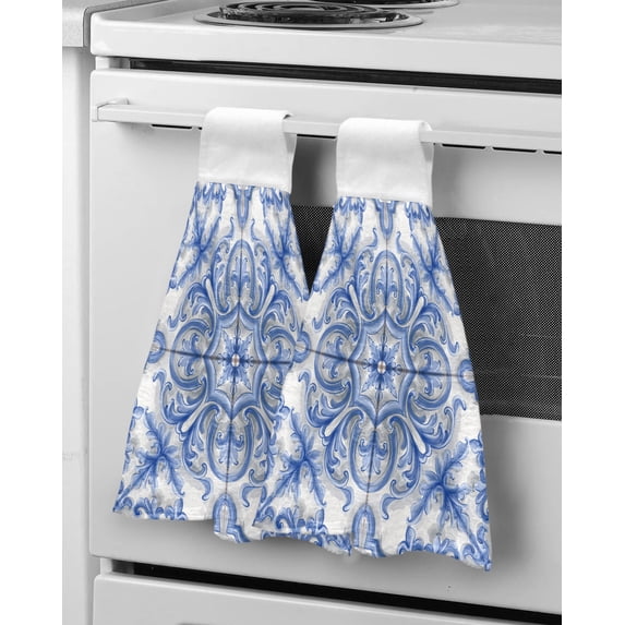 Valentine'S Day Heart Rose Hand Towels Kitchen Bathroom Hanging Cloth Quick Dry Soft Absorbent Microfiber Towels