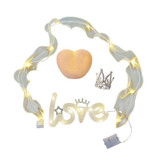 'S Day Heart-Shaped Cake Decoration, Romantic Baking Couples'
