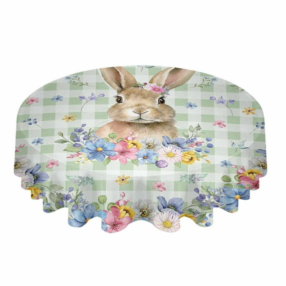 Valentine'S Day Hearts Retro Round Tablecloth Waterproof Wedding Banquet Table Cover Dining Decorative Tablecloth