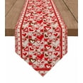 thumbnail image 1 of Valentine'S Day Hearts Retro Table Runner Wedding Party Dining Table Runner Placemat Home Kitchen Table Decor, 1 of 1