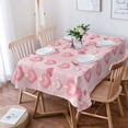 thumbnail image 1 of Valentine'S Day Love Pendant Pink Table Cloth Waterproof Dining Tablecloth Kitchen Decorative Party, 1 of 5