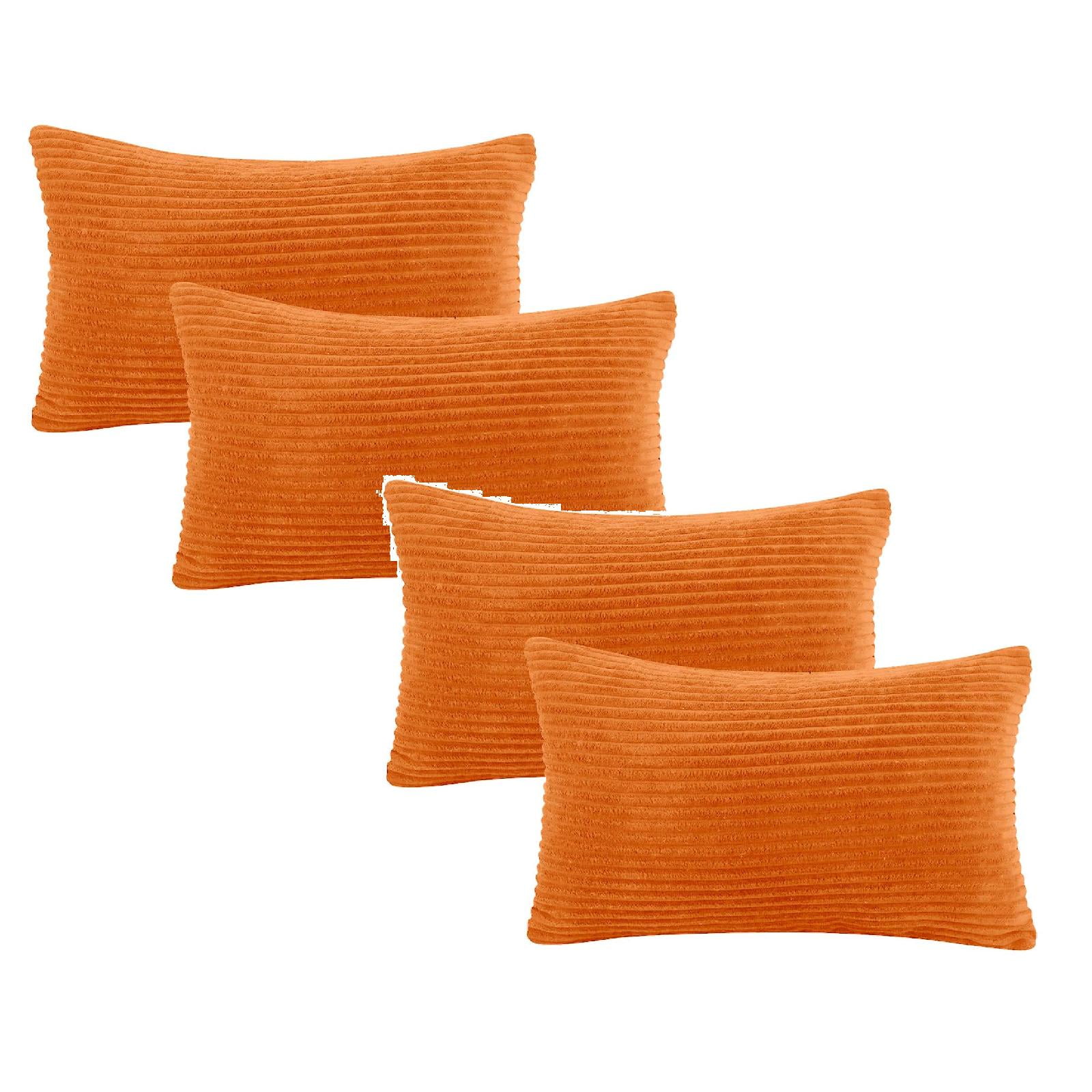 Valentine'S Day Pillow Covers Soft Corduroy Striped Velvet Rectangle