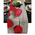 thumbnail image 1 of Valentine'S Day Rose Flower Table Runner Luxury Hotel Wedding Decor Table Cover Dinner Table Decor Tablecloth, 1 of 6