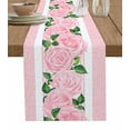 thumbnail image 1 of Valentine'S Day Rose Pink Table Runner Kitchen Xmas Decoration Tablecloth Home Party Table Cover 4/6PCS Placemats, 1 of 6