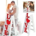 thumbnail image 1 of Valentine'S Day Wooden Ladder Decoration Valentine'S Day Table Decorative Ornaments Valentine'S Day Decoration Cute Ladder Decoration Desktop Ornament Valentines Day Decorations, 1 of 7