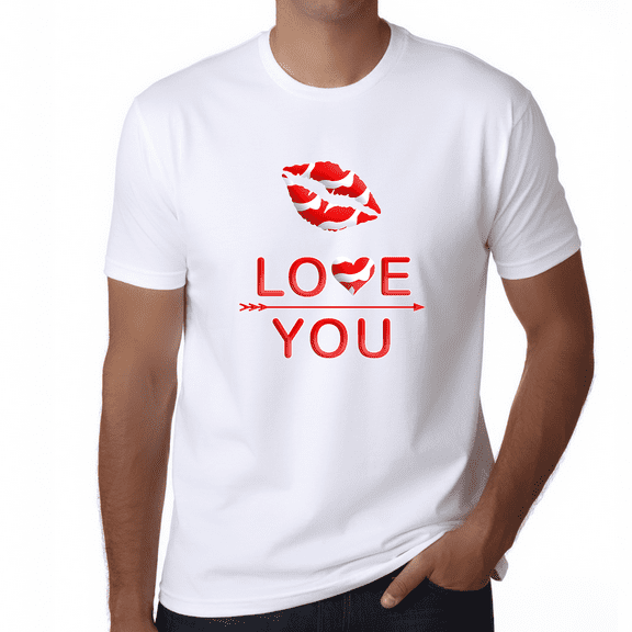 Valentine Shirts for Men - Valentines Day Shirts Men Valentines Day Gift - Love You Shirt