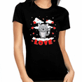 thumbnail image 1 of Valentine Shirts for Women Kitty Cat Love Heart Valentines Shirt Valentines Day Gifts for Her, 1 of 5