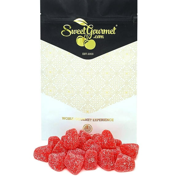Valentine Sour Cherry Hearts | Bulk Candy | Valentine's Day Candy | 1 Pound