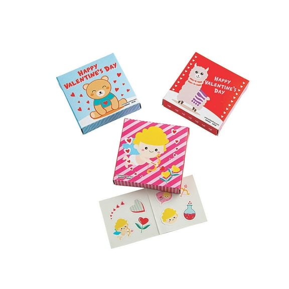 Valentine Sticker Box Giveaways - Stationery - 36 Pieces