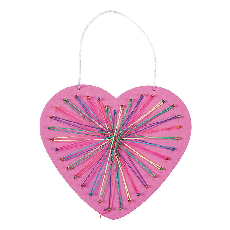 Valentine String Art Craft Kit- Makes 12, Craft Kits, Valentine's Day, 12  Pieces
