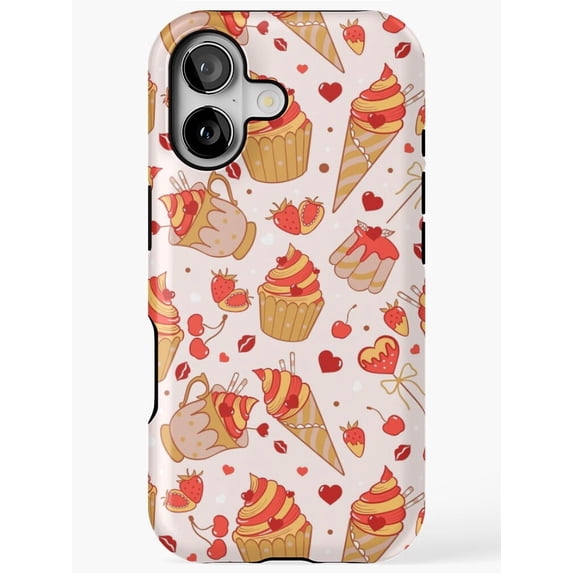 Valentine Sweets Warm Style Phone Case for iPhone 11 12 13 14 15 16 17 Pro Max